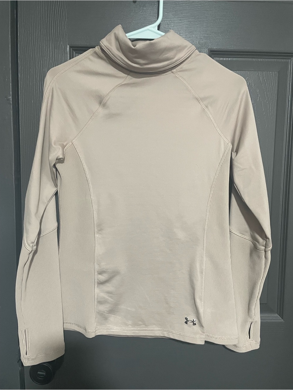 Under Armour Women's Long-Sleeve Mock Neck Performance Top - Tan